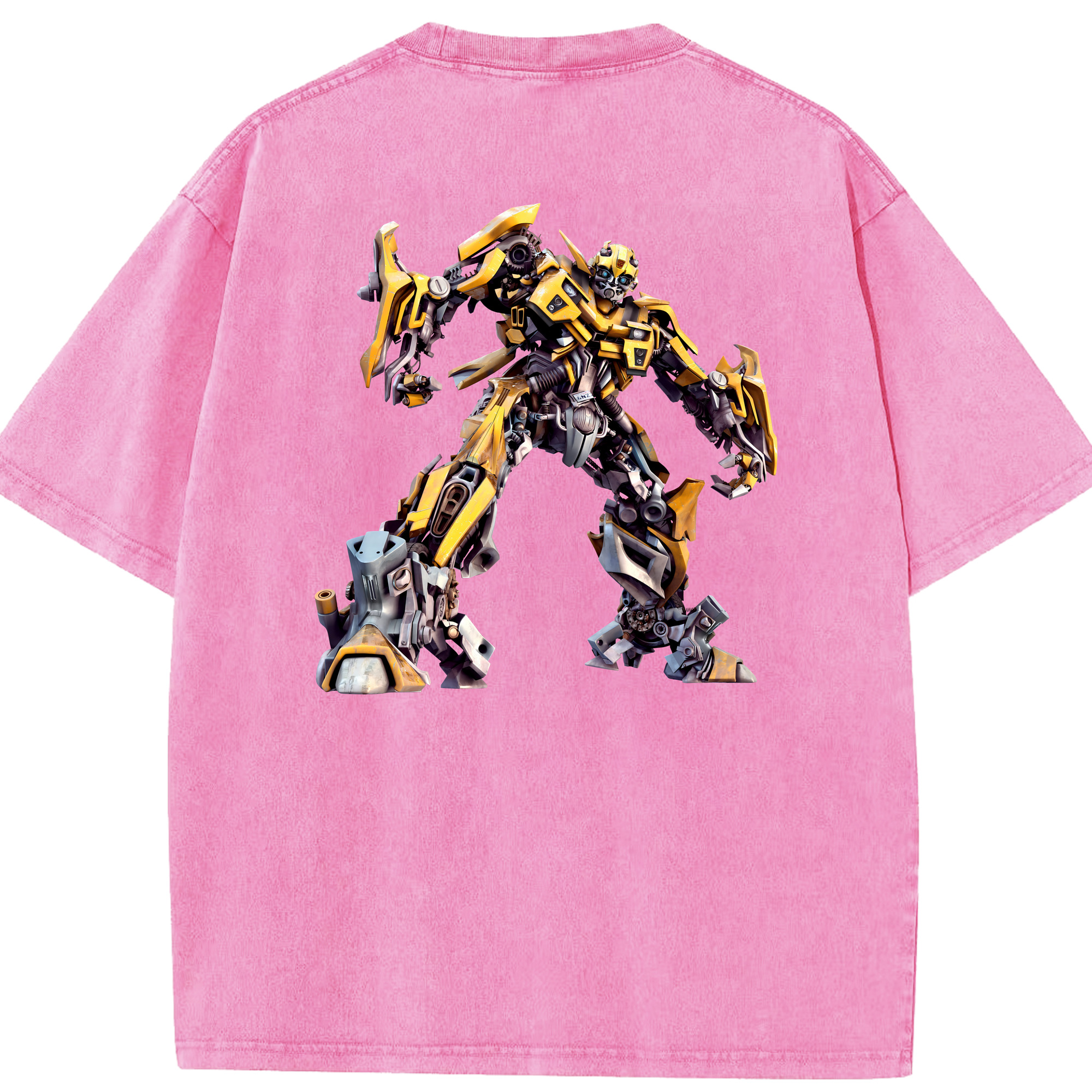 （画像用） Transformers トランスフォーマー 綿100% ヴィンテージ風 半袖Tシャツ（背面プリント）